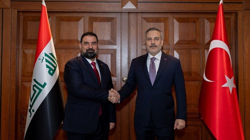 Bakan Fidan, Irak Temsilciler Meclisi Başkanı Halbusi ile Ankara'da bir araya geldi