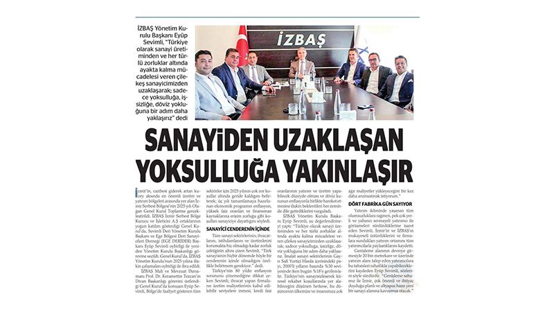 İZBAŞ’TA EYÜP SEVİMLİ GÜVEN TAZELEDİ