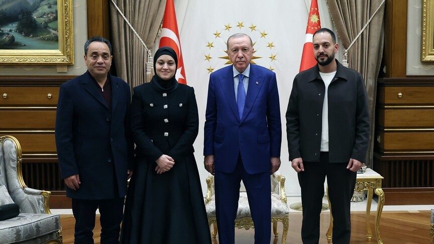 Cumhurbaşkanı Erdoğan, Filistinli Hind Rajab'ın ailesini kabul etti