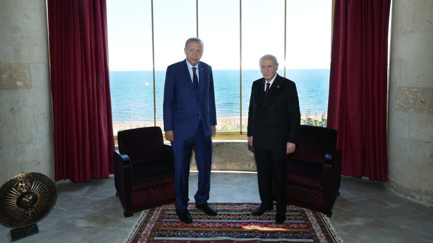 Cumhurbaşkanı Erdoğan, MHP Genel Başkanı Bahçeli ile görüştü