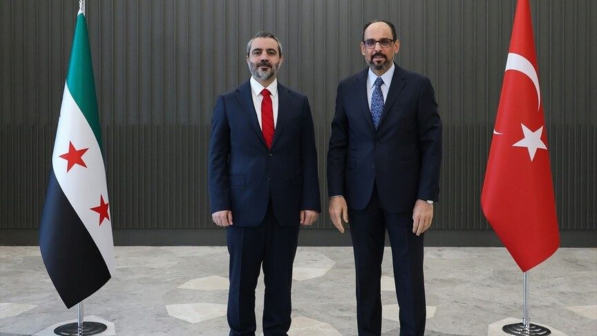 MİT Başkanı Kalın, Suriye Dışişleri Bakanı Şeybani ile Ankara'da görüştü