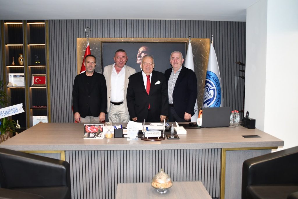 Turgutlu OSB heyetinden TUTSO Başkanı Faruk Aydın’a ziyaret