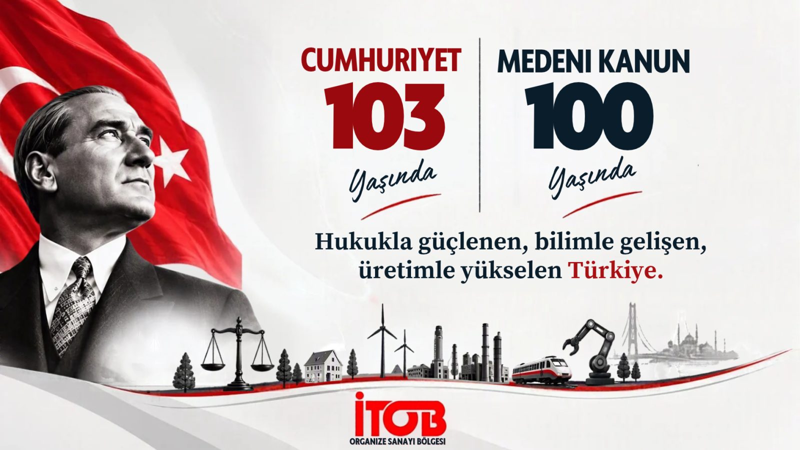 İTOB’dan Cumhuriyet’in 103. yılı mesajı