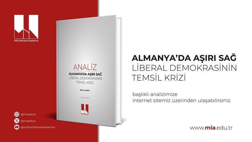 Milli İstihbarat Akademisinin "Almanya'da Aşırı Sağ ve Liberal Demokrasinin Temsil Krizi" başlıklı analizi yayımlandı
