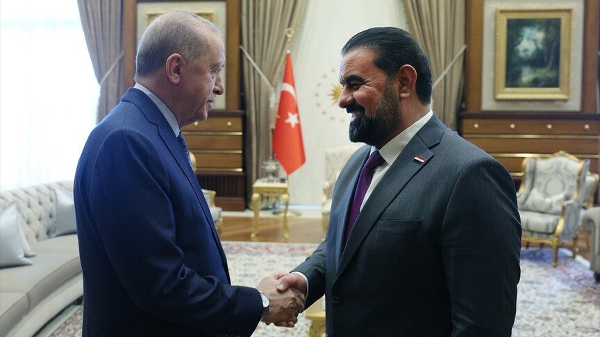 Cumhurbaşkanı Erdoğan, Irak Temsilciler Meclisi Başkanı Halbusi'yi kabul etti