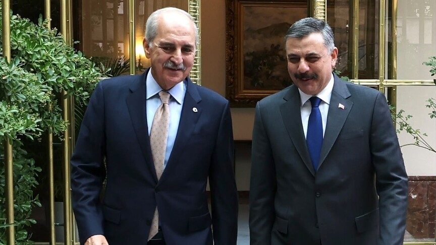 TBMM Başkanı Kurtulmuş, Bakan Çiftçi'yi kabul etti