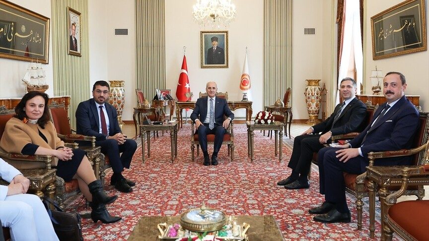 TBMM Başkanı Kurtulmuş, Almanya-Türkiye Parlamentolar Arası Dostluk Grubu Başkanı Yüksel'i kabul etti